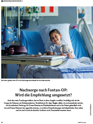 Titelbild des Artikels zum Thema Sonderforschungsförderung Fontan-Op