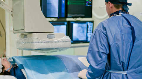 Abbildung von einer Herzkatheteruntersuchung