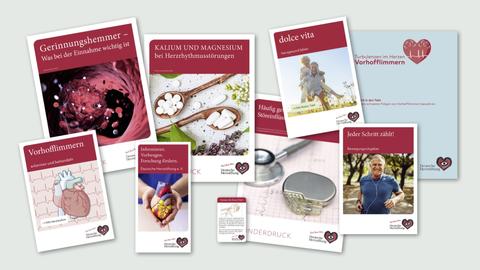 Kollage Inomaterial Herzstiftung