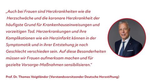 Statement von Prof. Voigtländer zum Aktionstag "Frauenherzen"